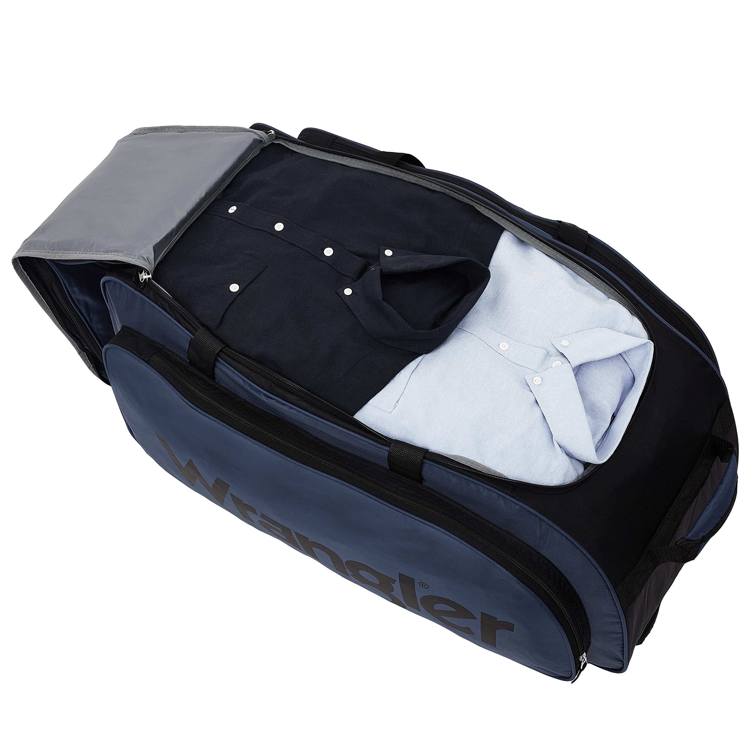 Wrangler Wesley Rolling Duffel Bag - Luggage Travel Bags by Handbags Specialist Headquarter | Available at Handbags Specialist Headquarter