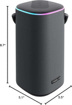 TREBLAB BassBoost Bluetooth Speaker with RGB Glow - Decor by Handbags Specialist Headquarter | Available at Handbags Specialist Headquarter