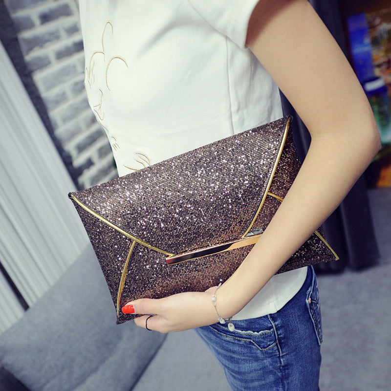 Sequin Glitter Evening Clutch Bag