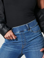 Full Size High-Waisted Flare Jeans Plus Size - Women / Jeans & Denim by Trendsi | Available at Handbags Specialist Headquarter