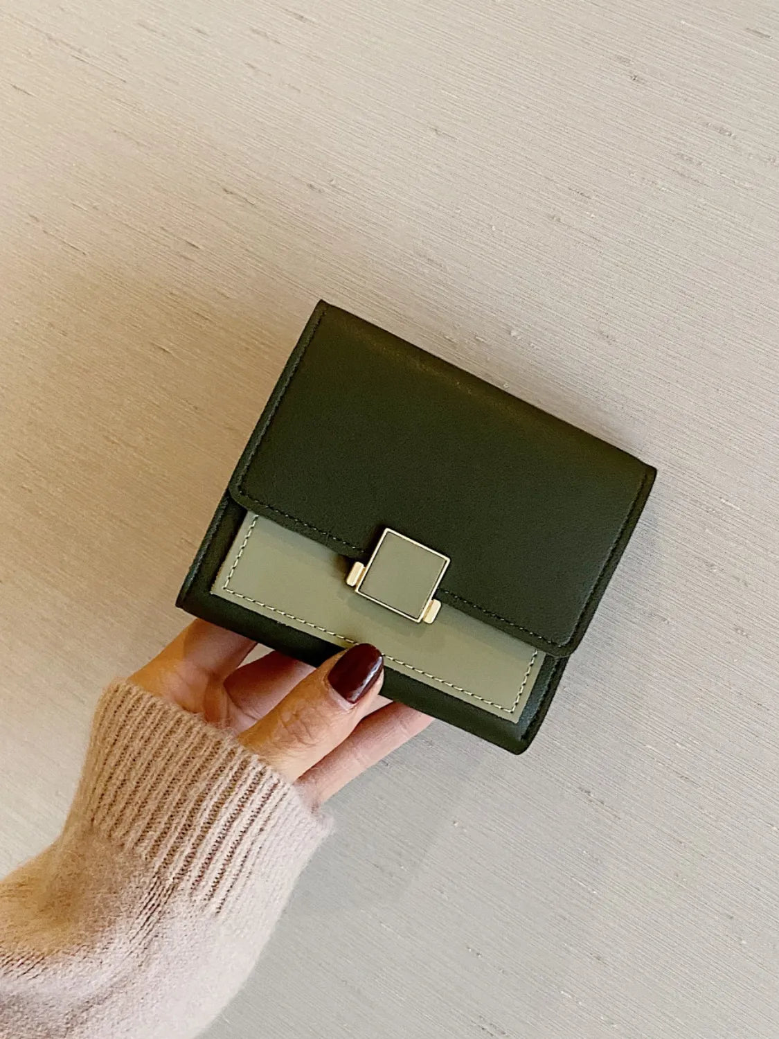 Contrast PU Leather Wallet - Wallet by Trendsi | Available at Handbags Specialist Headquarter