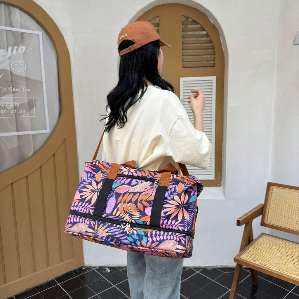 Canvas Printed Travel Bag - Luggage Travel Bags by Trendsi | Available at Handbags Specialist Headquarter