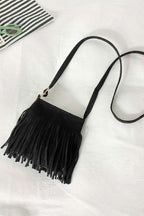 Adored PU Leather Crossbody Bag with Fringe - Crossbody Bag by Trendsi | Available at Handbags Specialist Headquarter