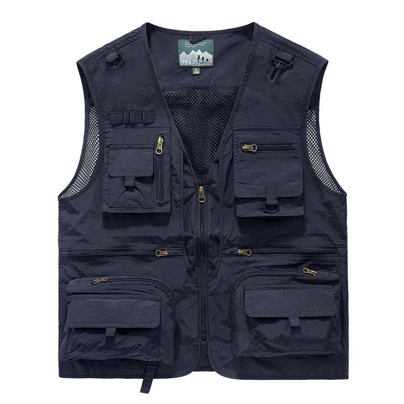SwiftDry Mesh Vest for Men - Men's Zip Up Vest by Trendsi | Available at Handbags Specialist Headquarter