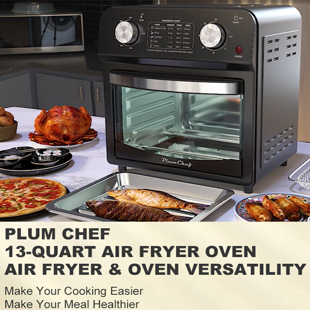 CrispMaster 12.5 Qt Dual Knob Air Fryer Oven - appliances by Trendsi | Available at Handbags Specialist Headquarter
