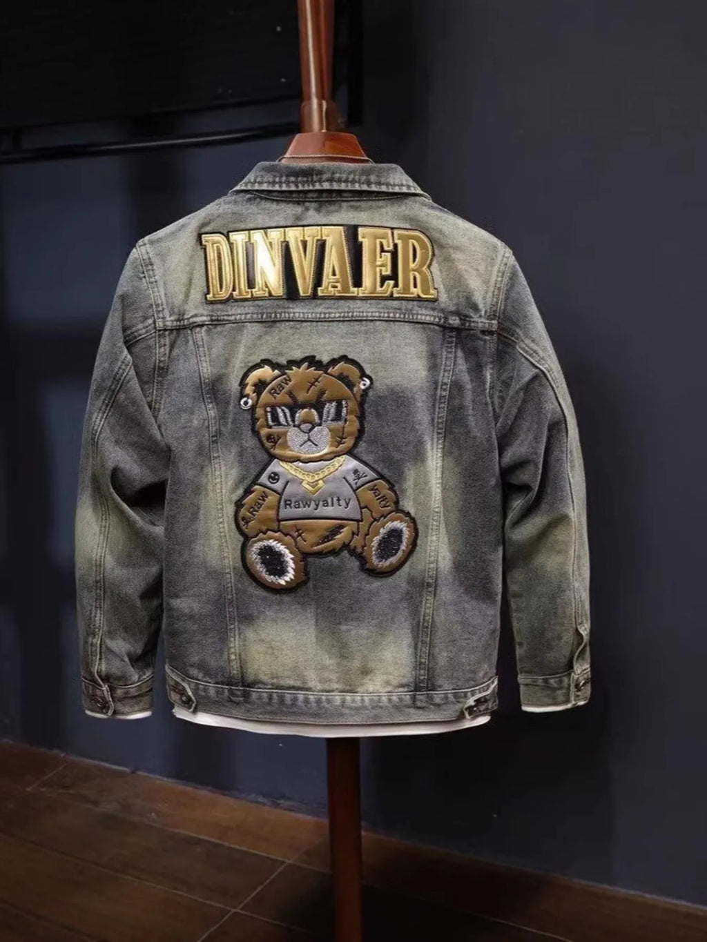 Men's Plus Size Button Up Long Sleeve Denim Jacket - Men's jackets by Trendsi | Available at Handbags Specialist Headquarter