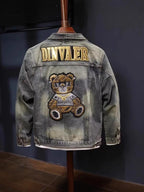 Men's Plus Size Button Up Long Sleeve Denim Jacket - Men's jackets by Trendsi | Available at Handbags Specialist Headquarter