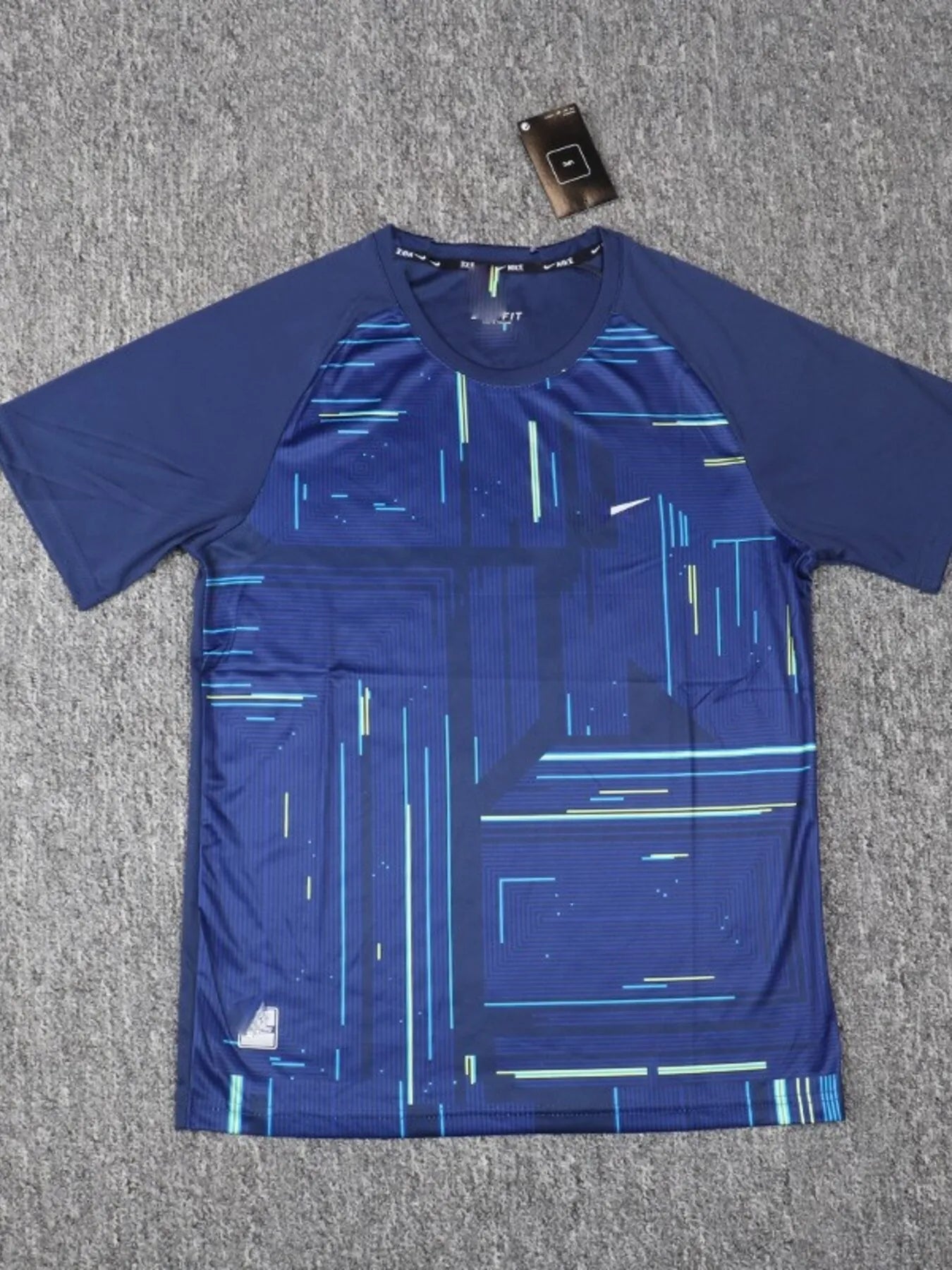 Men's Plus Size Printed Round Neck Active T-Shirt - mens-shirts by Trendsi | Available at Handbags Specialist Headquarter