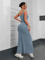Ribbed Maxi Tank Dress - Maxi Dress by Trendsi | Available at Handbags Specialist Headquarter