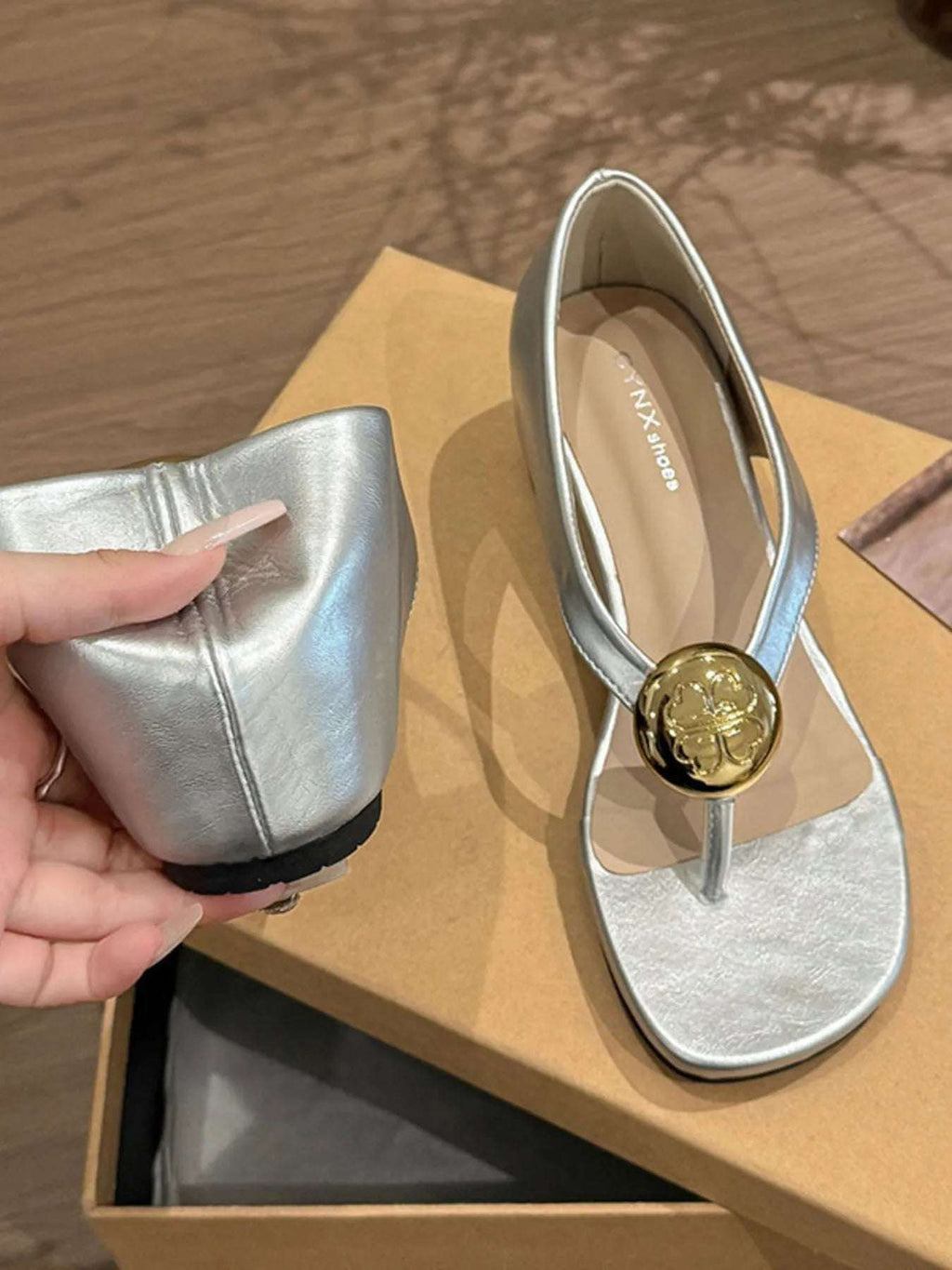 Toe Post Wedge Sandals - Women Sandals by Trendsi | Available at Handbags Specialist Headquarter