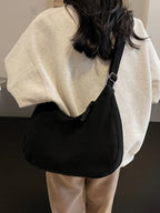 Ribbed Adjustable Strap Shoulder Bag - Handbags by Trendsi | Available at Handbags Specialist Headquarter