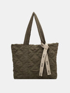 Quilted Nylon Large Tote Bag - Tote Bag by Trendsi | Available at Handbags Specialist Headquarter