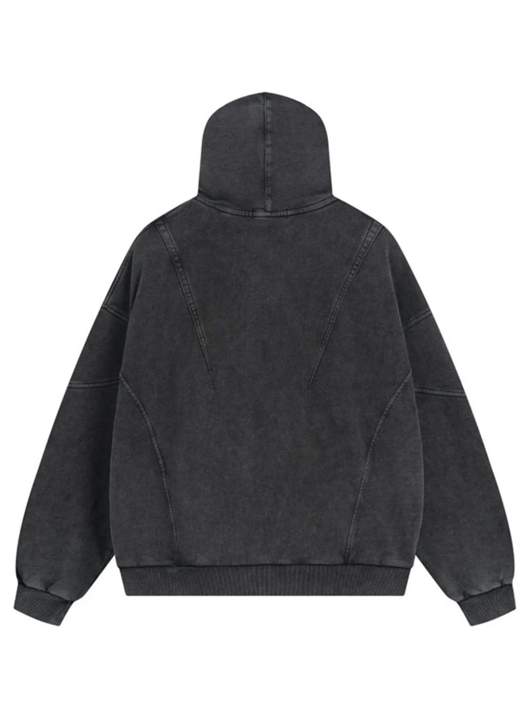 Men's Washed Zip Up Long Sleeve Hooded Jacket - Men's jackets by Trendsi | Available at Handbags Specialist Headquarter