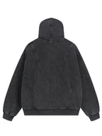 Men's Washed Zip Up Long Sleeve Hooded Jacket - Men's jackets by Trendsi | Available at Handbags Specialist Headquarter