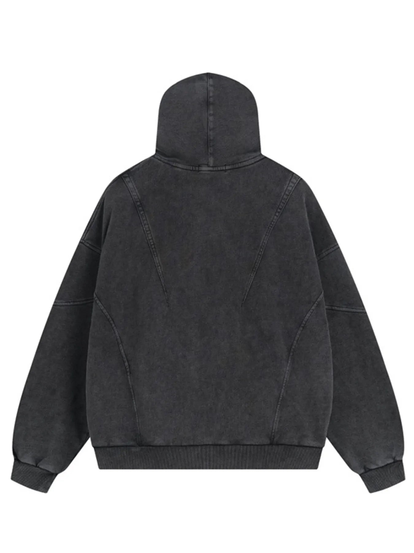 Men's Washed Zip Up Long Sleeve Hooded Jacket - Men's jackets by Trendsi | Available at Handbags Specialist Headquarter