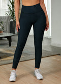 Textured High Waist Active Leggings - Leggings by Trendsi | Available at Handbags Specialist Headquarter