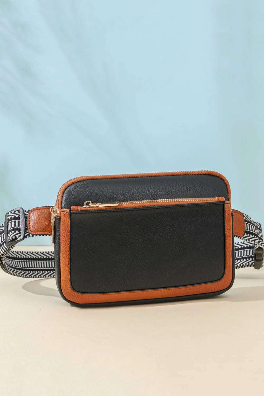 PU Leather Rectangle Crossbody Bag - Crossbody Bag by Trendsi | Available at Handbags Specialist Headquarter