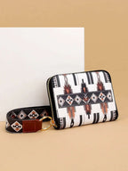 Geometric PU Leather Wallet - Wallet by Trendsi | Available at Handbags Specialist Headquarter