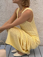 Openwork Sleeveless Maxi Dress - Maxi Dress by Trendsi | Available at Handbags Specialist Headquarter