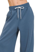 Zenana Scuba Drawstring Pants - Women Pants by Trendsi | Available at Handbags Specialist Headquarter