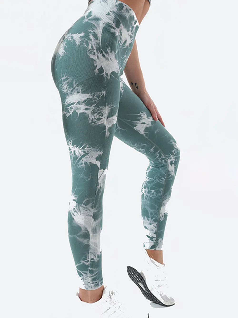 Tie-Dye High Waist Active Leggings - Leggings by Trendsi | Available at Handbags Specialist Headquarter