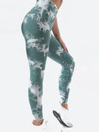 Tie-Dye High Waist Active Leggings - Leggings by Trendsi | Available at Handbags Specialist Headquarter