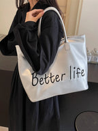 BETTER LIFE PU Leather Tote Bag - Tote Bag by Trendsi | Available at Handbags Specialist Headquarter