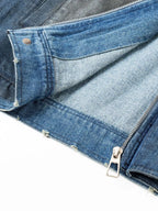 Men's Washed Denim Bomber Jacket - Men's jackets by Trendsi | Available at Handbags Specialist Headquarter