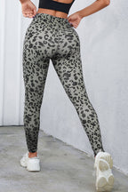 Leopard Print Wide Waistband Leggings - Leggings by Trendsi | Available at Handbags Specialist Headquarter