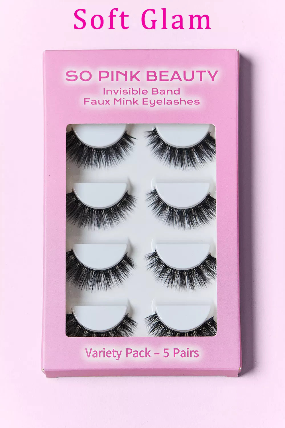 SO PINK BEAUTY Mink Eyelashes 5 Pairs - Sleepwear by Trendsi | Available at Handbags Specialist Headquarter