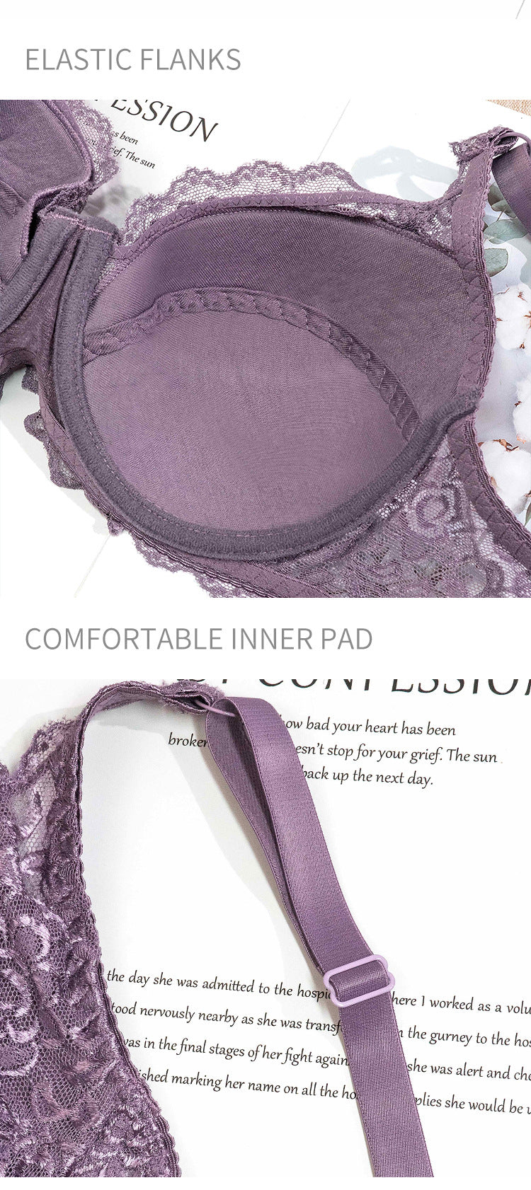 LuxeGather Lace: Large, Comfy Bra for Ultimate Support