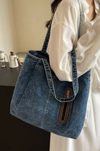 Medium Denim Tote Bag - Tote Bag by Trendsi | Available at Handbags Specialist Headquarter