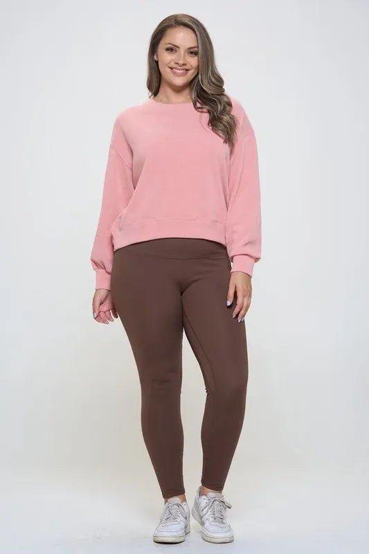 Yelete Full Size Fleece Lined High Waisted Leggings - Leggings by Trendsi | Available at Handbags Specialist Headquarter