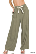 Zenana Linen Drawstring Pants - Women Pants by Trendsi | Available at Handbags Specialist Headquarter