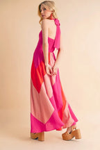 Aemi+Co Color Block Sleeveless Maxi Dress - Maxi Dress by Trendsi | Available at Handbags Specialist Headquarter