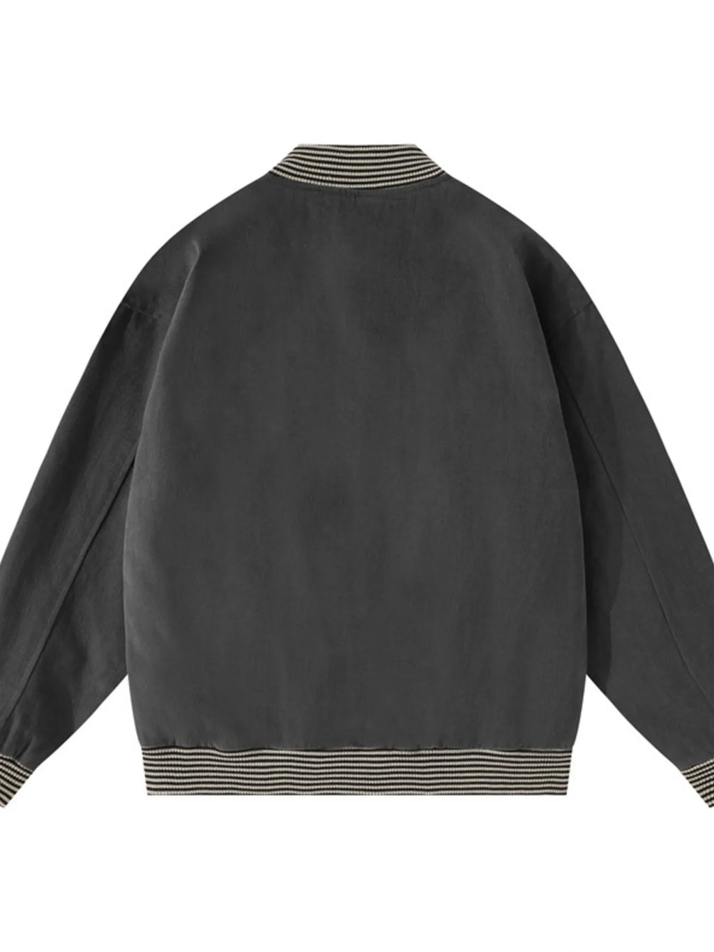 Men's Striped Hem Zip Up Jacket - Men's jackets by Trendsi | Available at Handbags Specialist Headquarter