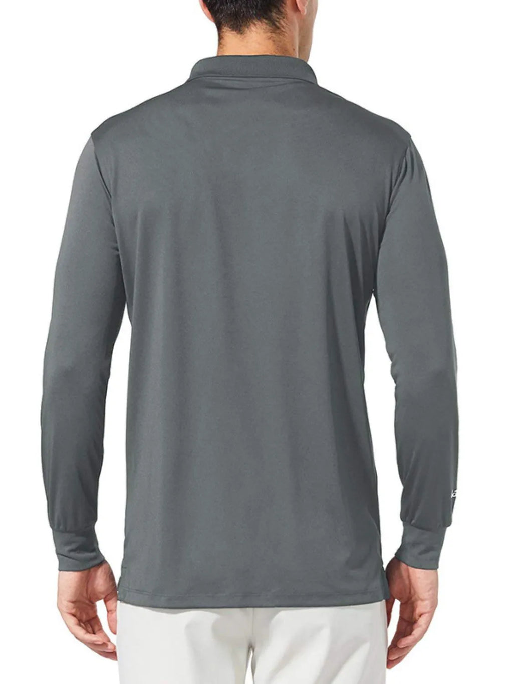 Long Sleeve Collared Neck Polo Shirt - Men's Polo shirt by Trendsi | Available at Handbags Specialist Headquarter