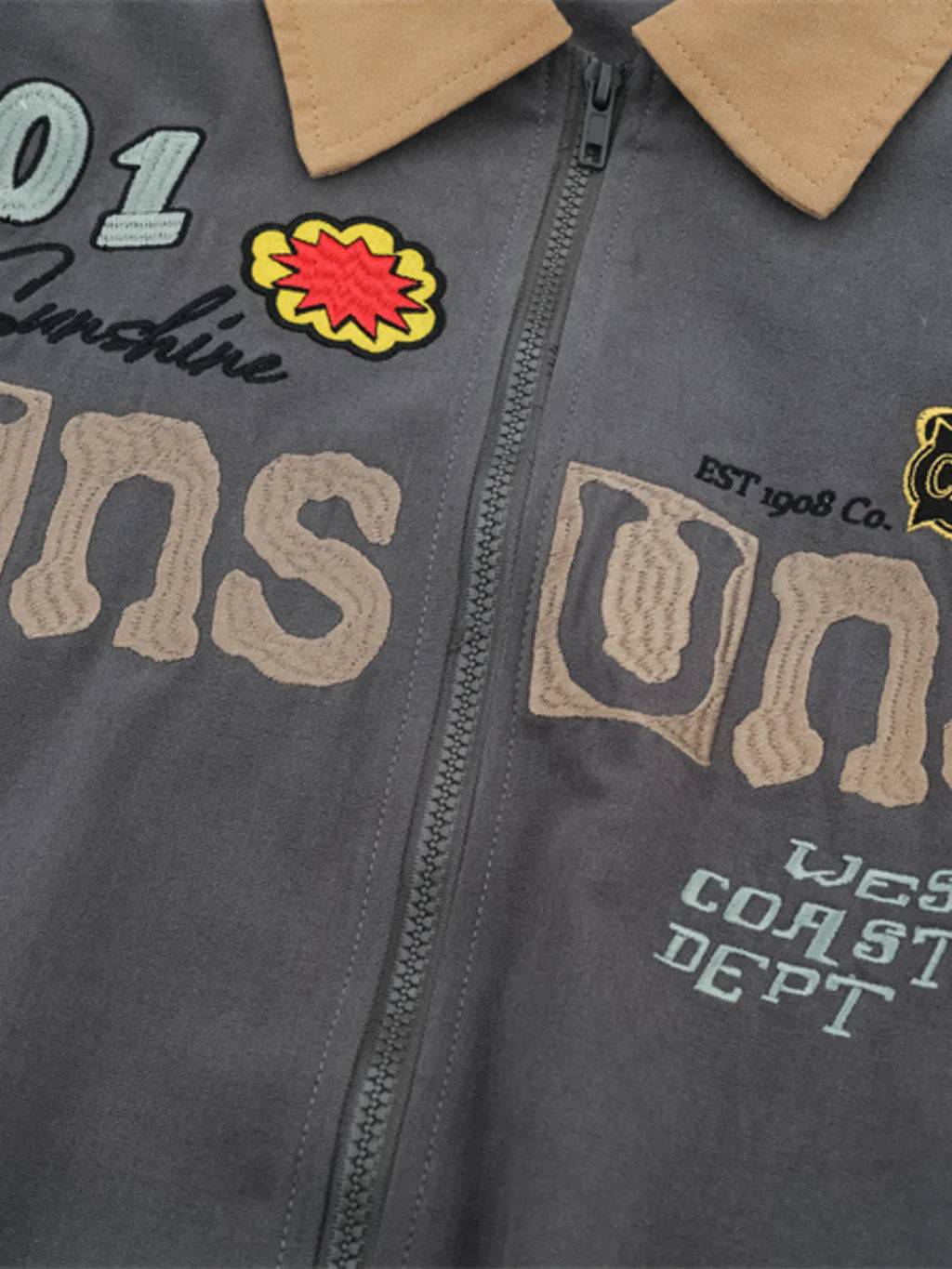 Men's Zip Up Long Sleeve Jacket - Men's jackets by Trendsi | Available at Handbags Specialist Headquarter