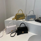 Solid Color PU Leather Handbag - handbags by Trendsi | Available at Handbags Specialist Headquarter