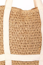 Fame Straw Braided Hat Carrier Tote Bag - Tote Bag by Trendsi | Available at Handbags Specialist Headquarter