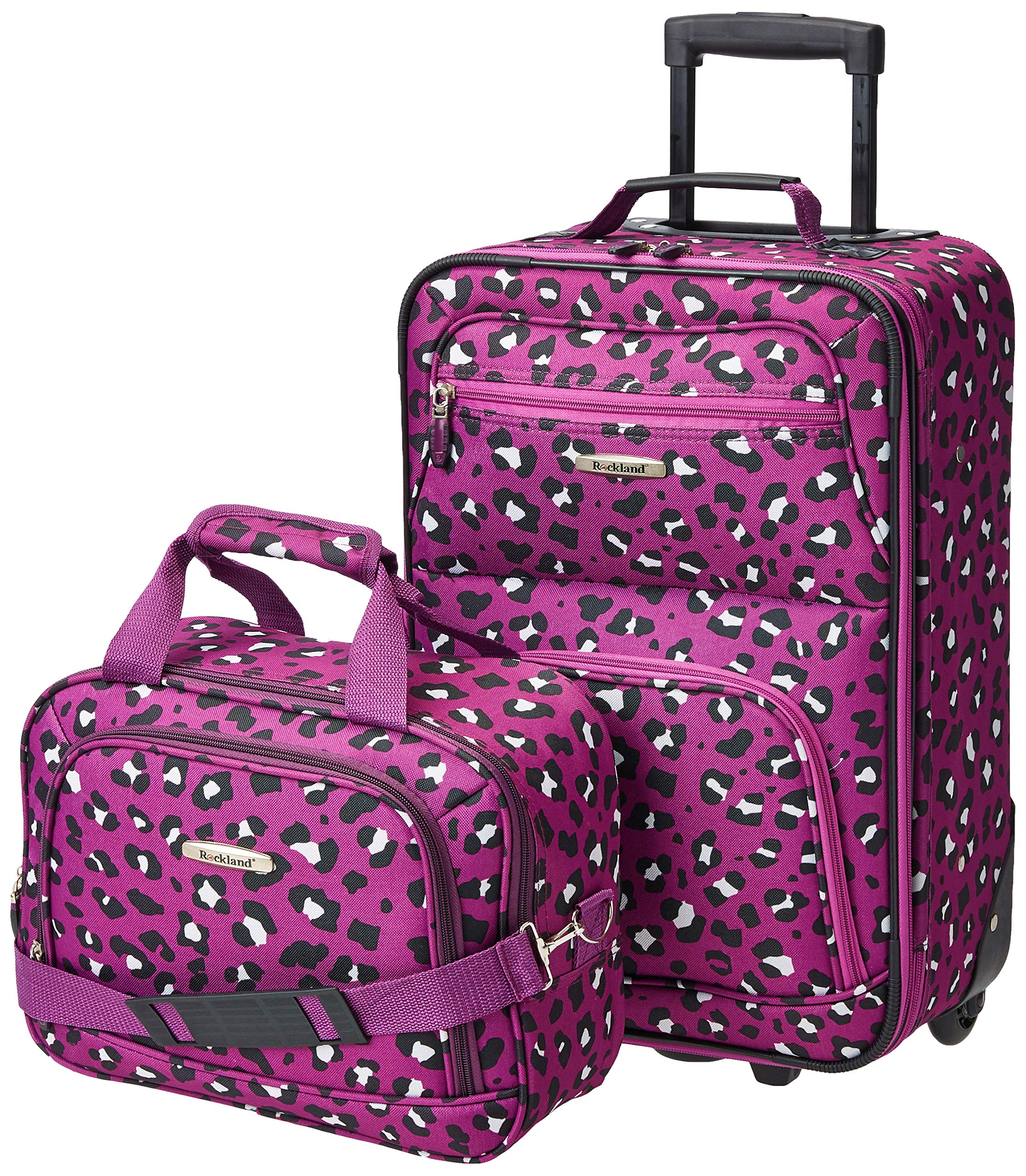 Rockland Expandable Dot Luggage Set - 2 Piece -  by Handbags Specialist Headquarter | Available at Handbags Specialist Headquarter