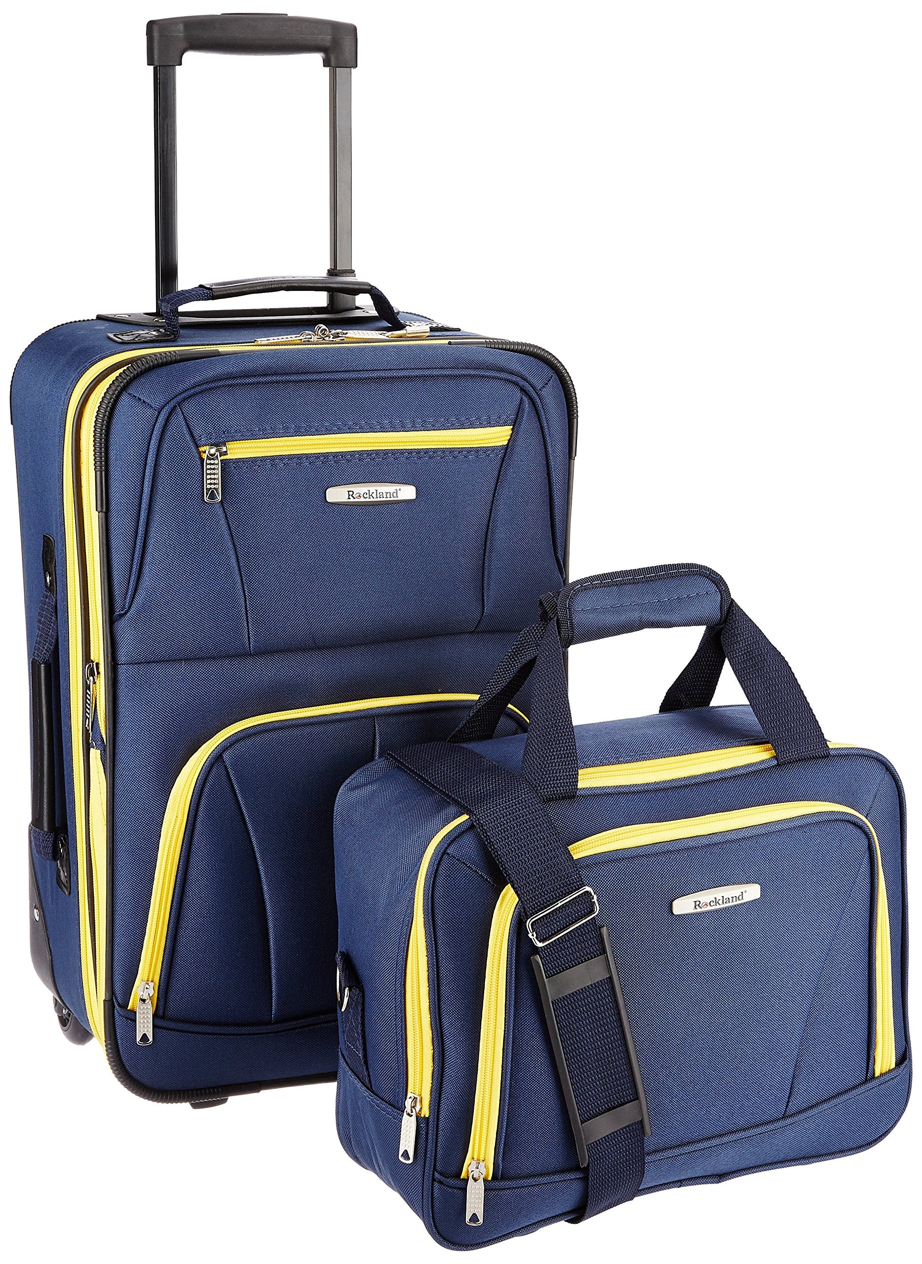 Rockland Expandable Dot Luggage Set - 2 Piece -  by Handbags Specialist Headquarter | Available at Handbags Specialist Headquarter