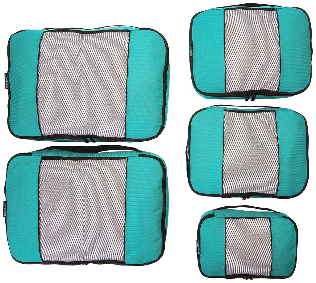 TravelWise Weekender Packing Cube Set - Silver 5-Piece - Luggage Travel Bags by Handbags Specialist Headquarter | Available at Handbags Specialist Headquarter