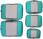 TravelWise Weekender Packing Cube Set - Silver 5-Piece - Luggage Travel Bags by Handbags Specialist Headquarter | Available at Handbags Specialist Headquarter