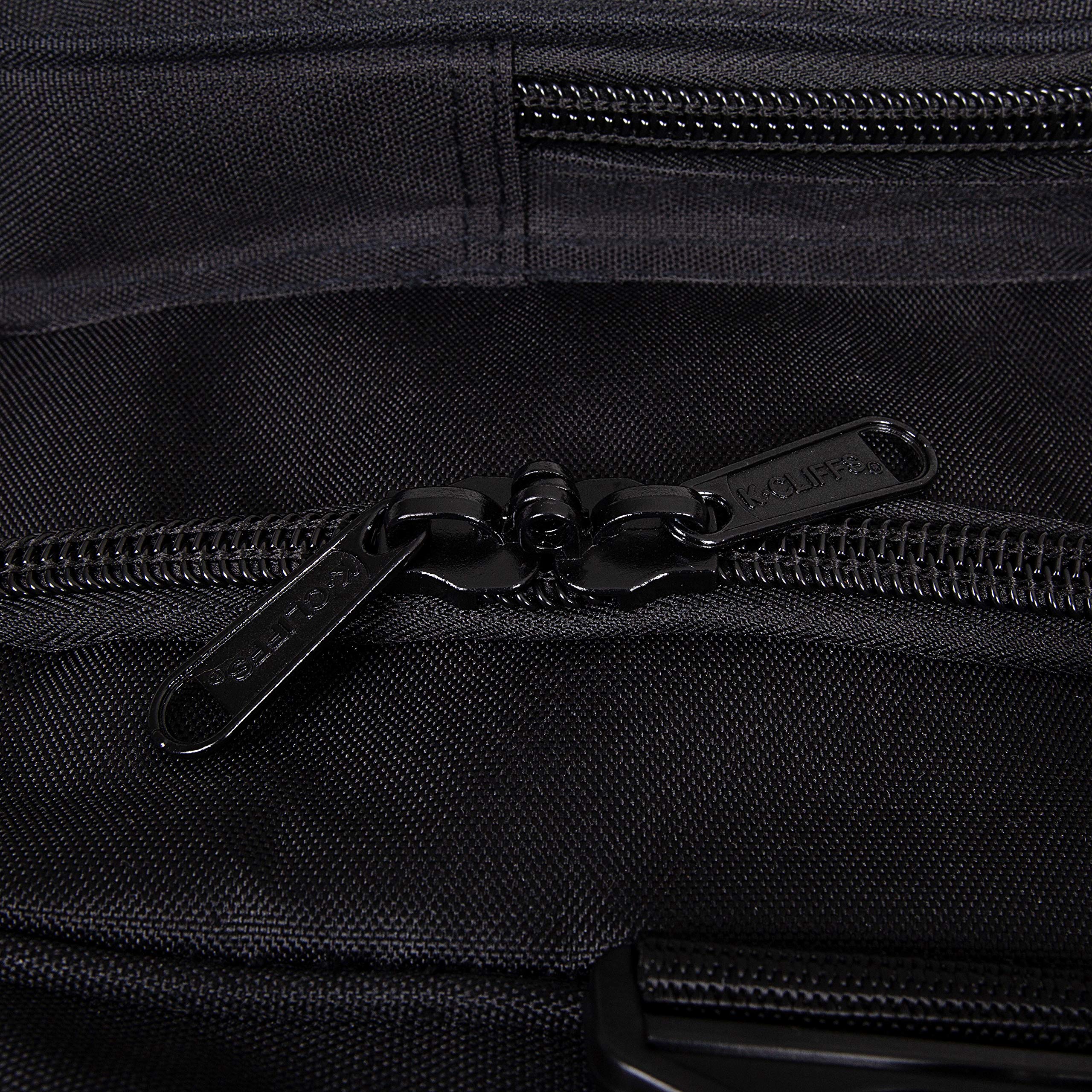 K-Cliffs Heavy Duty Tactical Range Duffel Quality Gear Travel Sports Gym Equipment Bag Military Molle Lockable Zippers with US Flag Patch 27 Inch Black – ##variant## 