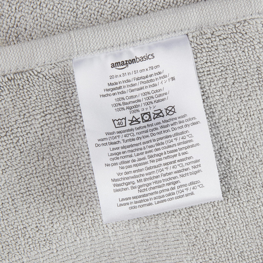 Soft Silver Banded Bath Rug Mat - Decor by Handbags Specialist Headquarter | Available at Handbags Specialist Headquarter