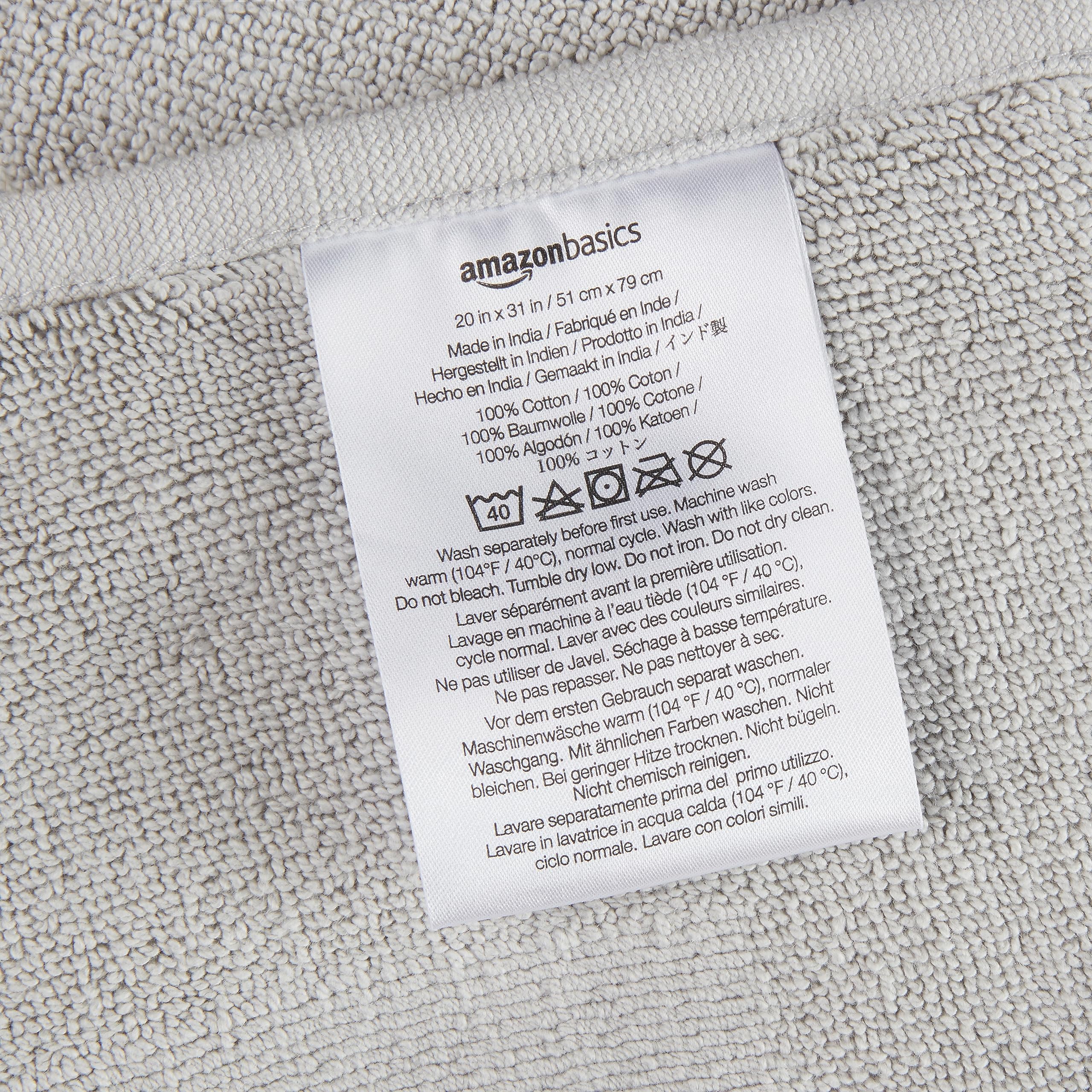 Soft Silver Banded Bath Rug Mat - Decor by Handbags Specialist Headquarter | Available at Handbags Specialist Headquarter