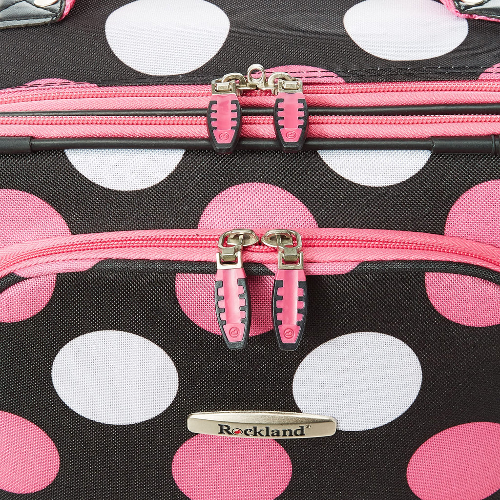 Rockland Expandable Dot Luggage Set - 2 Piece -  by Handbags Specialist Headquarter | Available at Handbags Specialist Headquarter