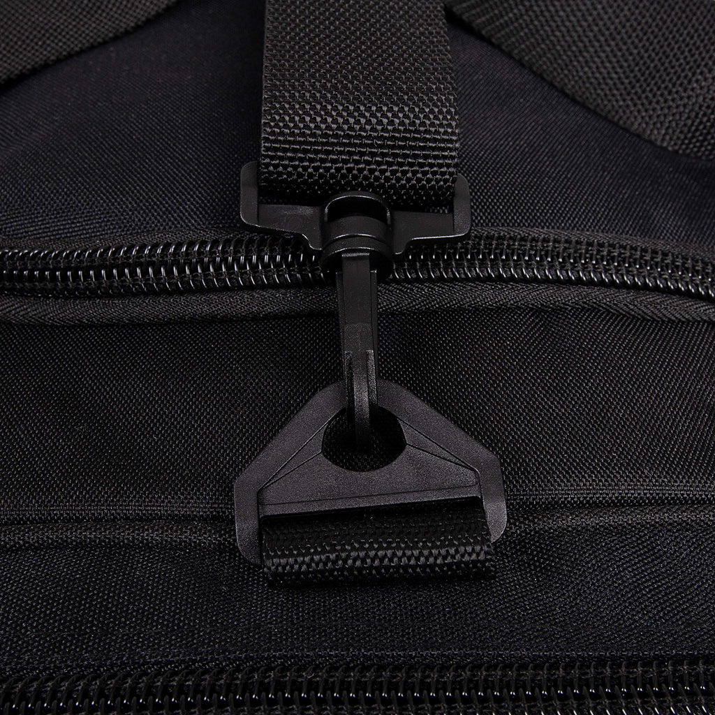 K-Cliffs Heavy Duty Tactical Range Duffel Quality Gear Travel Sports Gym Equipment Bag Military Molle Lockable Zippers with US Flag Patch 27 Inch Black – ##variant## 