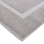Soft Silver Banded Bath Rug Mat - Decor by Handbags Specialist Headquarter | Available at Handbags Specialist Headquarter